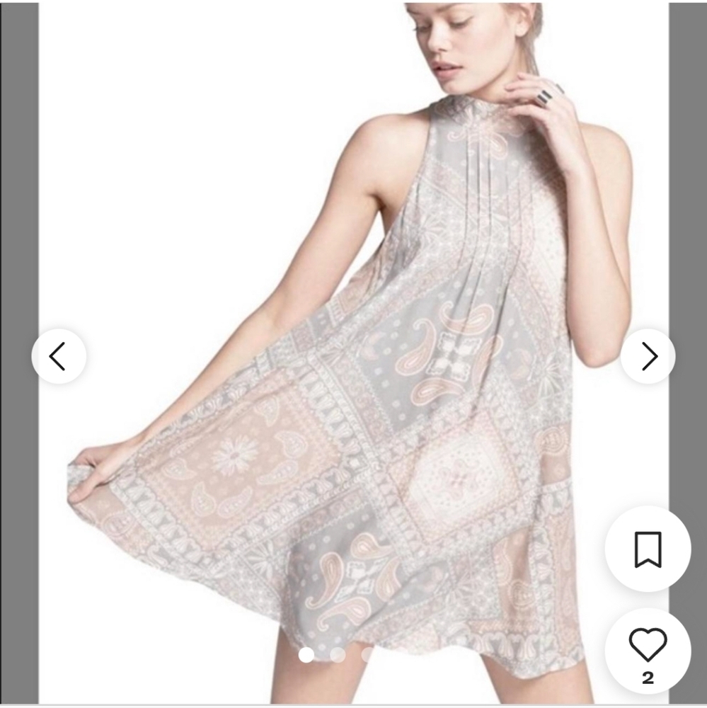 NWT Intimately Free People Beaux Mock Neck Slip Dress Size S